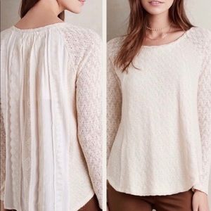 ONE SEPTEMBER LACE CREAM TOP SMALL